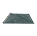 Serging Thickness of Machine Washable Contemporary Greenish Blue Green Rug, wshcon1736