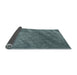 Thickness of Contemporary Greenish Blue Green Modern Rug, con1736