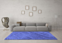 Machine Washable Abstract Blue Contemporary Rug, wshcon1736blu