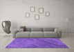 Machine Washable Abstract Purple Contemporary Area Rugs in a Living Room, wshcon1736pur