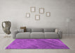 Machine Washable Abstract Pink Contemporary Rug in a Living Room, wshcon1736pnk