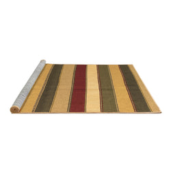 Sideview of Machine Washable Southwestern Brown Country Rug, wshcon1737brn