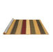 Sideview of Machine Washable Southwestern Brown Country Rug, wshcon1737brn