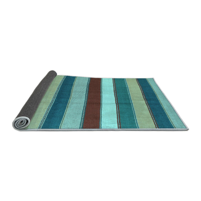 Sideview of Southwestern Light Blue Country Rug, con1737lblu