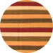 Square Southwestern Orange Country Rug, con1737org