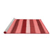 Country Red Washable Rugs