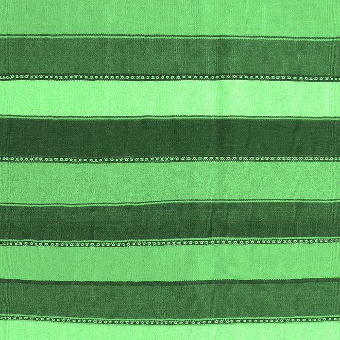 Machine Washable Southwestern Emerald Green Country Area Rugs, wshcon1737emgrn