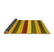 Sideview of Southwestern Yellow Country Rug, con1737yw