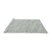 Serging Thickness of Machine Washable Contemporary Gunmetal Gray Rug, wshcon1738