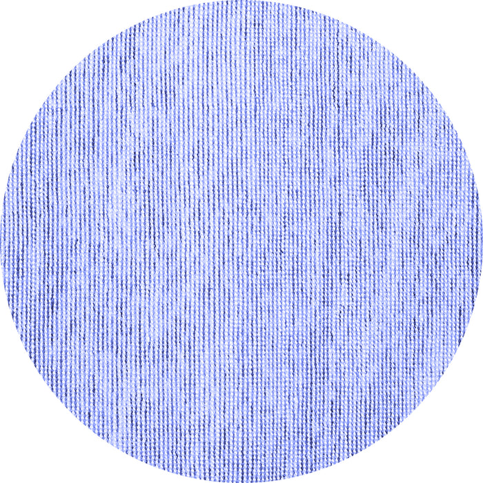 Round Abstract Blue Contemporary Rug, con1738blu