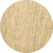 Round Abstract Brown Contemporary Rug, con1738brn