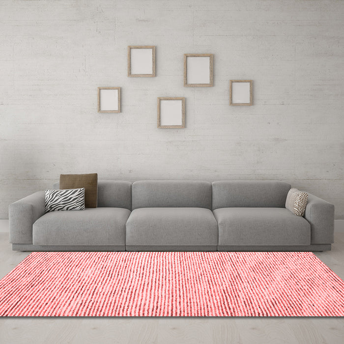 Contemporary Red Washable Rugs