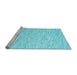 Sideview of Machine Washable Abstract Light Blue Contemporary Rug, wshcon1738lblu