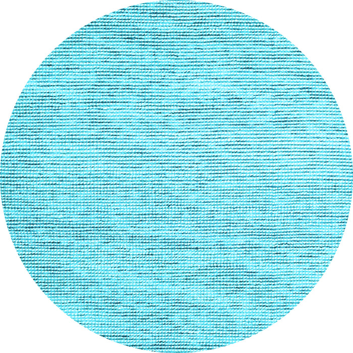 Round Abstract Light Blue Contemporary Rug, con1738lblu