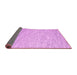 Sideview of Abstract Pink Contemporary Rug, con1738pnk