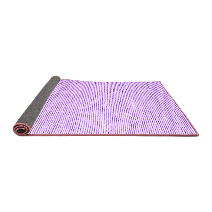 Sideview of Abstract Purple Contemporary Rug, con1738pur