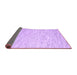 Sideview of Abstract Purple Contemporary Rug, con1738pur