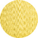 Round Solid Yellow Modern Rug, con1739yw