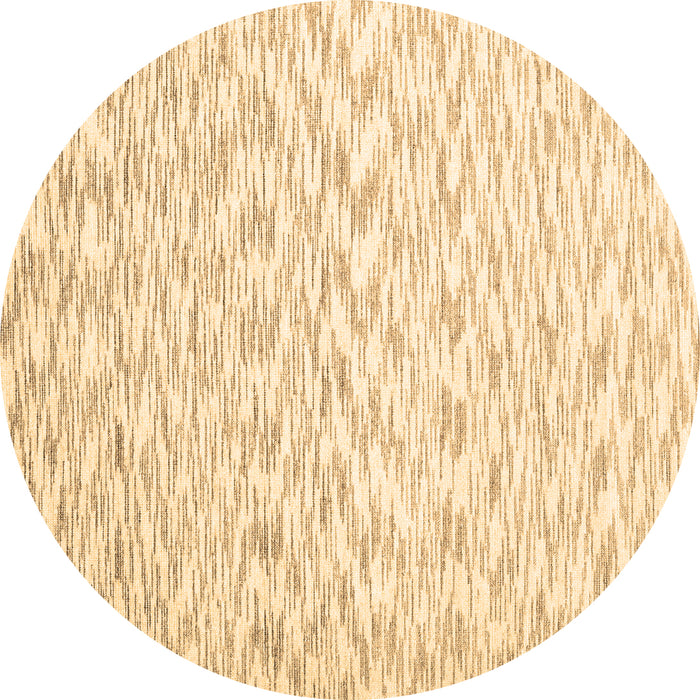 Round Solid Brown Modern Rug, con1739brn