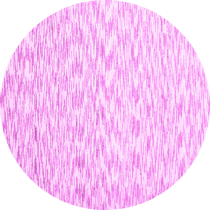 Round Solid Pink Modern Rug, con1739pnk