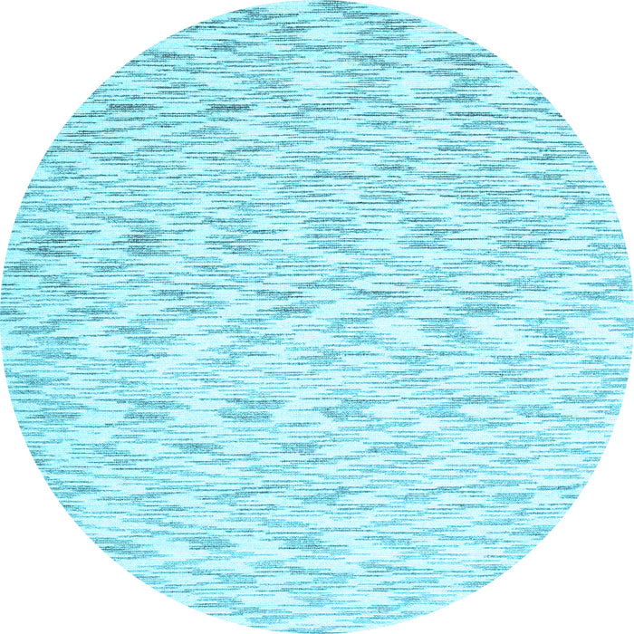 Round Machine Washable Solid Light Blue Modern Rug, wshcon1739lblu