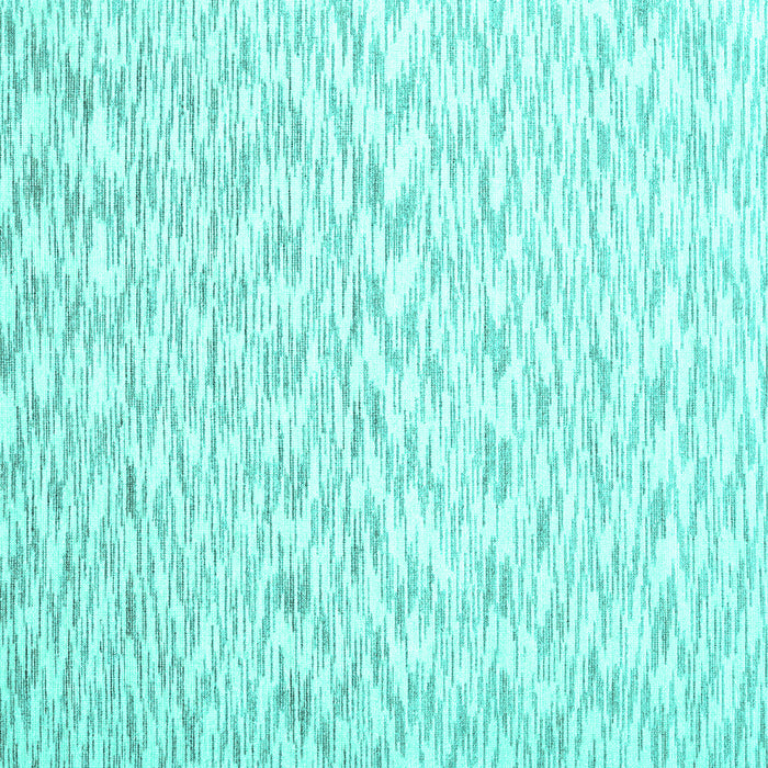 Square Machine Washable Solid Turquoise Modern Area Rugs, wshcon1739turq