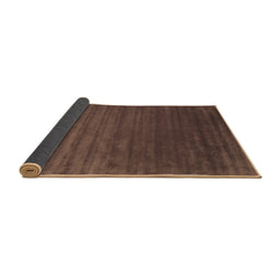 Sideview of Abstract Brown Contemporary Rug, con173brn