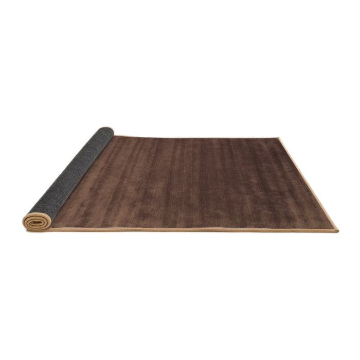 Sideview of Abstract Brown Contemporary Rug, con173brn