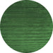Machine Washable Abstract Green Contemporary Area Rugs, wshcon173grn