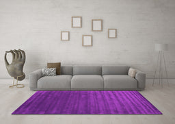 Machine Washable Abstract Pink Contemporary Rug in a Living Room, wshcon173pnk
