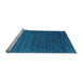 Sideview of Machine Washable Abstract Light Blue Contemporary Rug, wshcon173lblu