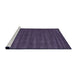 Serging Thickness of Machine Washable Contemporary Purple Haze Purple Rug, wshcon174