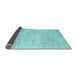 Sideview of Abstract Light Blue Contemporary Rug, con1740lblu