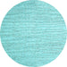 Round Machine Washable Abstract Light Blue Contemporary Rug, wshcon1740lblu