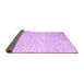 Sideview of Abstract Purple Contemporary Rug, con1740pur