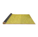 Sideview of Abstract Yellow Contemporary Rug, con1740yw