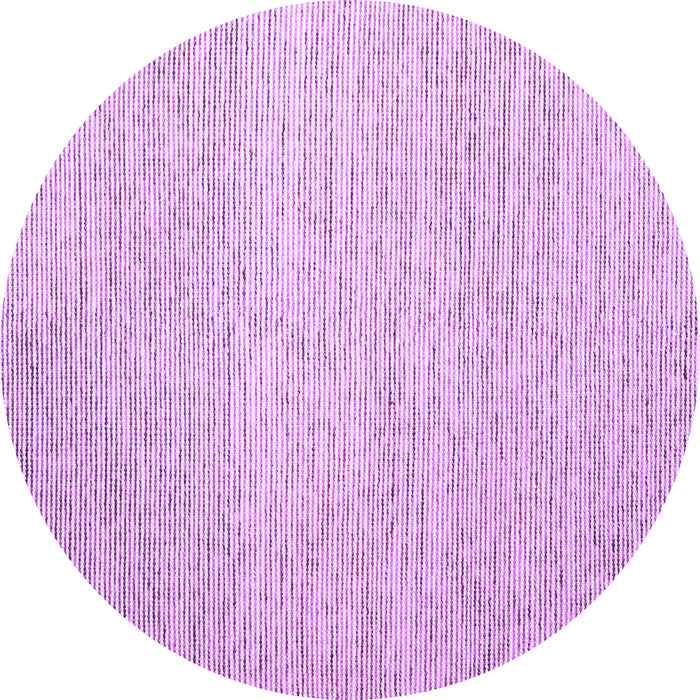 Round Abstract Purple Contemporary Rug, con1740pur