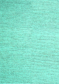 Abstract Turquoise Contemporary Rug, con1740turq