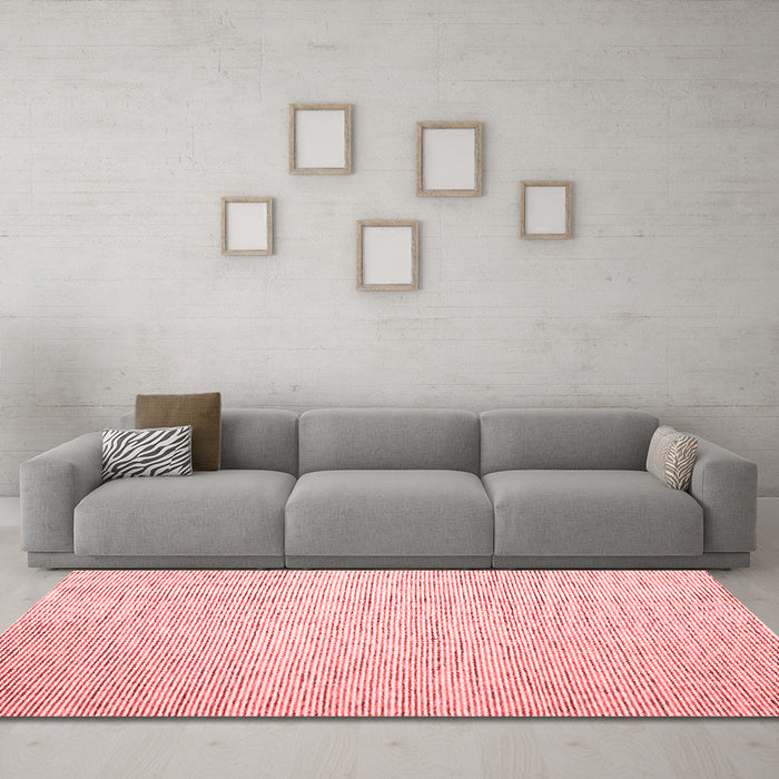 Contemporary Red Washable Rugs