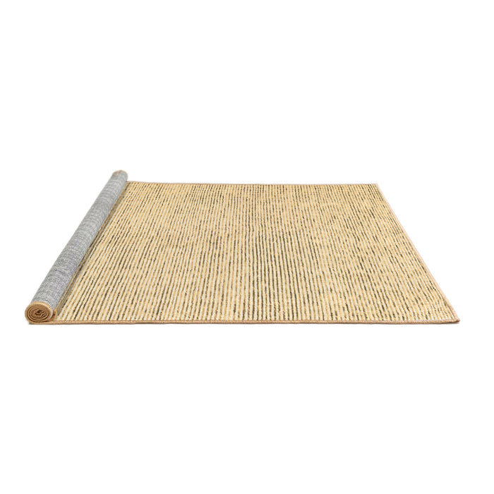 Sideview of Machine Washable Abstract Brown Contemporary Rug, wshcon1741brn
