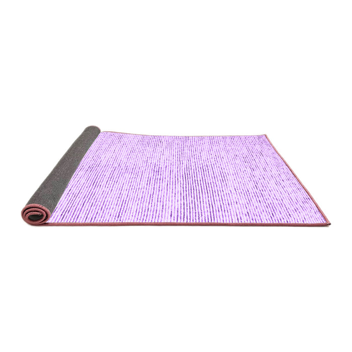 Sideview of Abstract Purple Contemporary Rug, con1741pur