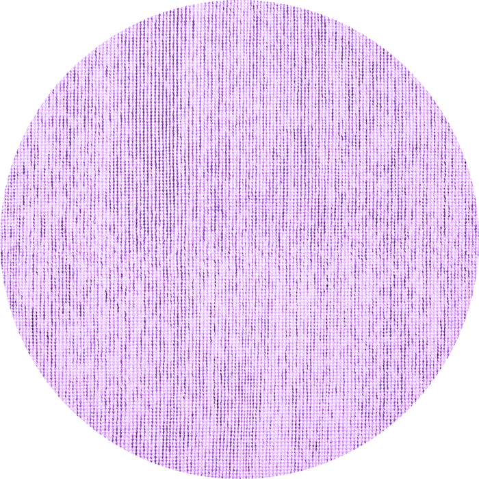 Round Abstract Purple Contemporary Rug, con1741pur