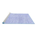 Sideview of Machine Washable Abstract Blue Contemporary Rug, wshcon1741blu