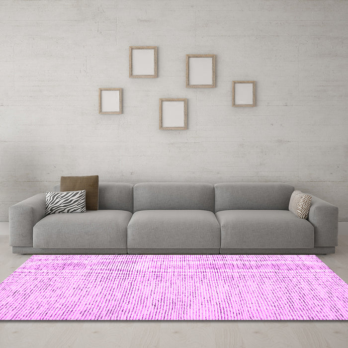 Machine Washable Abstract Pink Contemporary Rug in a Living Room, wshcon1741pnk