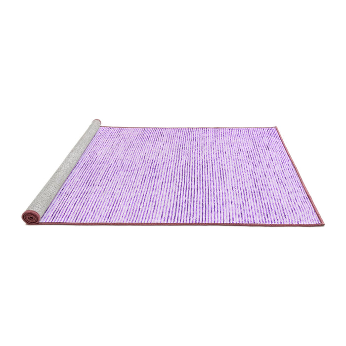Sideview of Machine Washable Abstract Purple Contemporary Area Rugs, wshcon1741pur