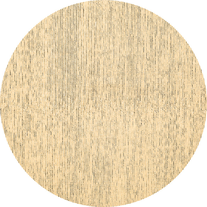 Round Abstract Brown Contemporary Rug, con1741brn