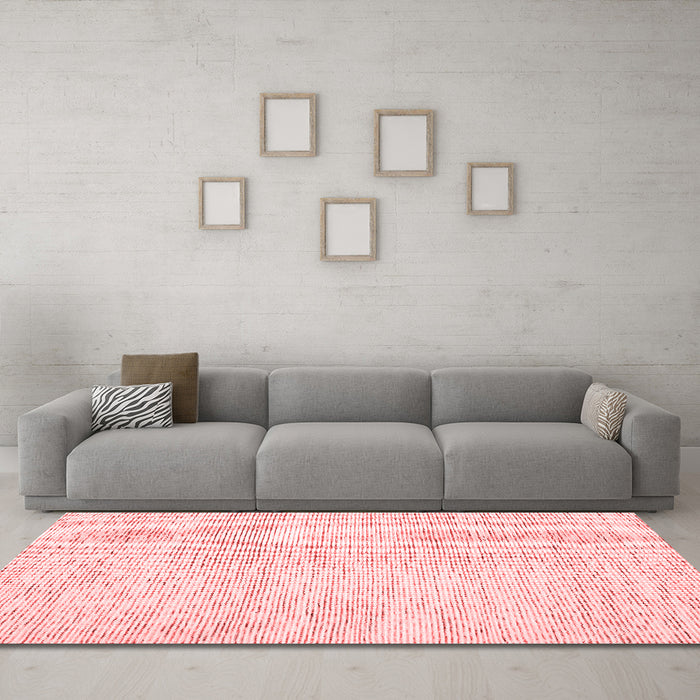Contemporary Red Washable Rugs