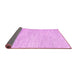 Sideview of Abstract Pink Contemporary Rug, con1742pnk