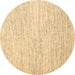 Round Abstract Brown Contemporary Rug, con1742brn