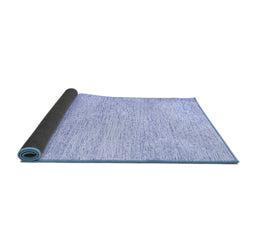 Sideview of Abstract Blue Contemporary Rug, con1742blu